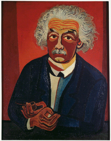 Painting: Josef Scharl, portrait of Albert Einstein