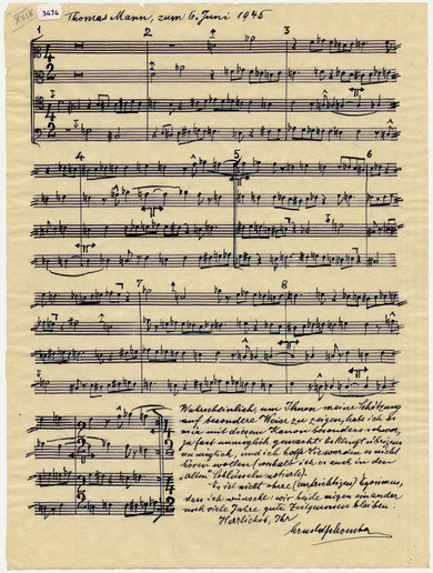 Composition: Arnold Schönberg's canon for Thomas Mann