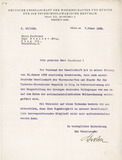 Letter: German Society of Sciences and Arts to Hugo Steiner-Prag