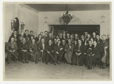 Photograph: orchestra of the Cultural Federation of German Jews