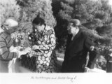 Photograph: Arnold Zweig togehter with Marta and Lion Feuchtwanger