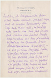 Letter: Stefan Zweig to Richard A. Bermann