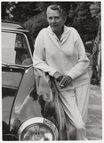 The black-and-white photo shows Erika Mann aged around 60.