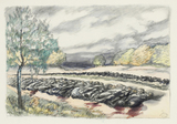 Ludwig Meidner, Rows of Corpses in the Open Air, 1942-45