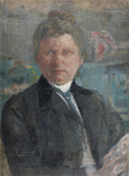 Ludwig Meidner, Portrait Olga Baumann (?), 1906 (?)