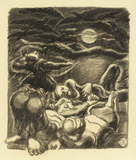Ludwig Meidner, Night with Full Moon, 1939/40