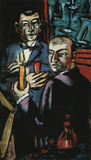 Painting: Max Beckmann, Bildnis Curt Valentin und Hanns Swarzenski