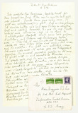 Letter: Max Beckmann to Heinz Berggruen