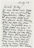 Letter: Mathilde Beckmann to Lilly von Schnitzler