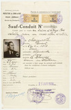 Safe conduct pass: Ernest Morgenroth