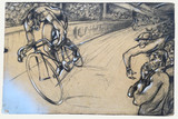 Drawing: Robert Hans Olschwanger: Cycle Racing