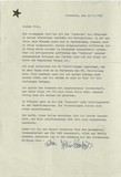Letter: Adolf Laimböck to Ulrich Becher