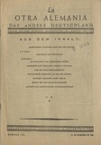Title page: La Otra Alemania / Das andere Deutschland